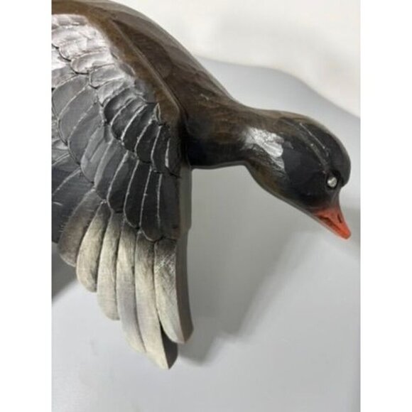 Vtg 1961 Syroco Wall Hanging Flying Duck Mallard Decor Man Cave Hunting - Picture 2 of 5